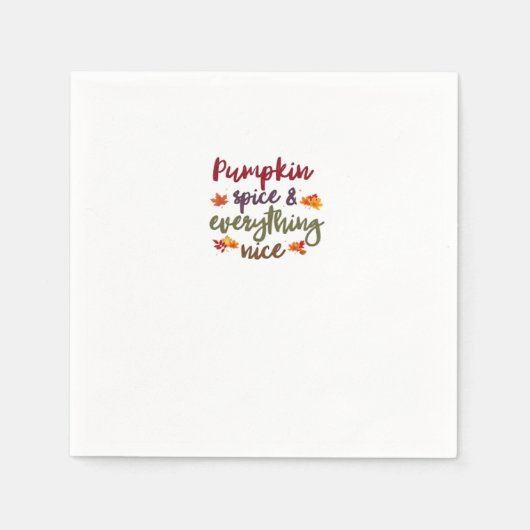 Pumpkin Spice & Everything Leuke Latte Lover Servet (Voorkant)