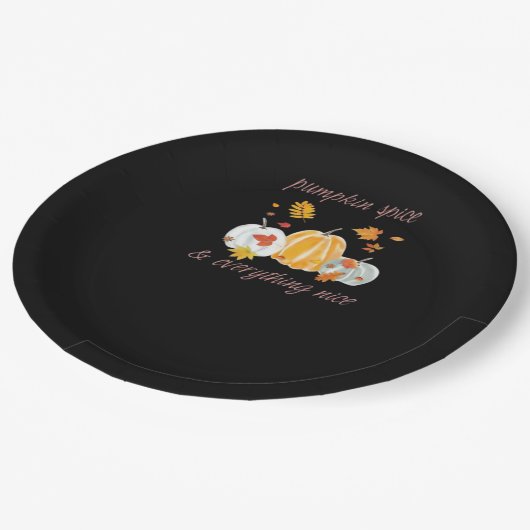 Pumpkin Spice & Everything Leuke Meme Slogan Papieren Bordje (Gekanteld)