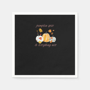 Pumpkin Spice & Everything Leuke Meme Slogan Servet