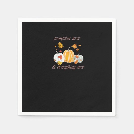 Pumpkin Spice & Everything Leuke Meme Slogan Servet (Voorkant)