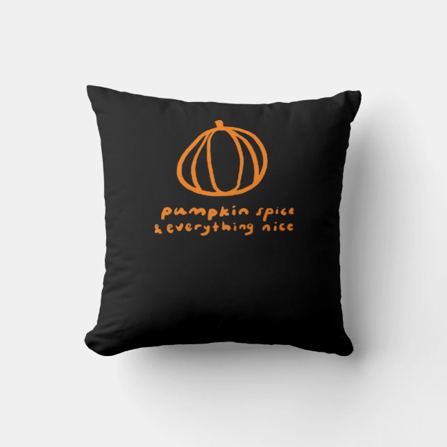 Pumpkin Spice & Everything Leuke Trend & Grappig Kussen (Voorkant)