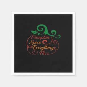 Pumpkin Spice Everything Mooie Halloween Classic Servet