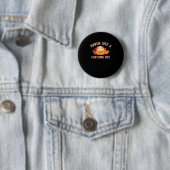 Pumpkin Spice Everything Mooie klassieke quote mem Ronde Button 5,7 Cm (In situ)