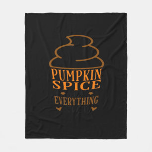 Pumpkin Spice & Everything Mooie Premium Fleece Deken