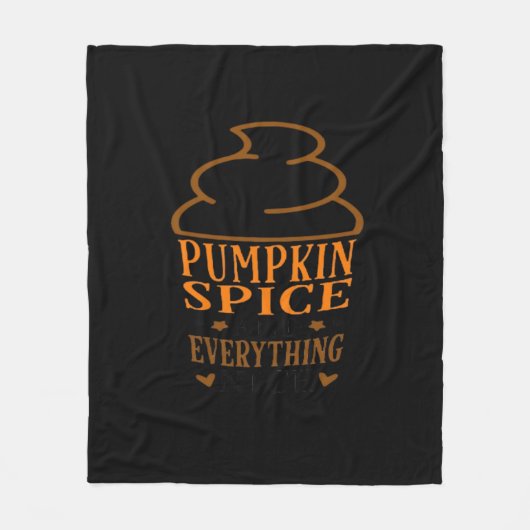 Pumpkin Spice & Everything Mooie Premium Fleece Deken (Voorkant)