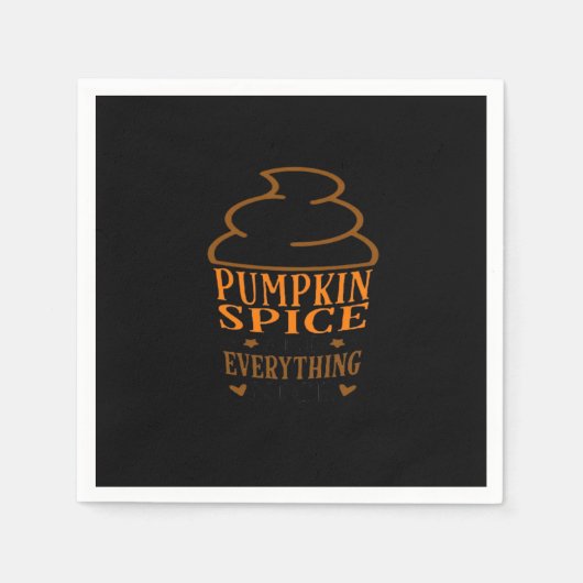 Pumpkin Spice & Everything Mooie Premium Servet (Voorkant)