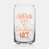 Pumpkin Spice & Everything Nice 2 Blikvorm Glas (Voorkant)