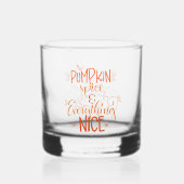 Pumpkin Spice & Everything Nice 2 Whisky Glas (Voorkant)