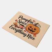 "Pumpkin Spice & Everything Nice" Autumn Graphic Deurmat (Schuin)