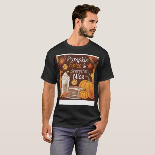 "Pumpkin Spice & Everything Nice – favoriet van de T-shirt (Voorkant volledig)