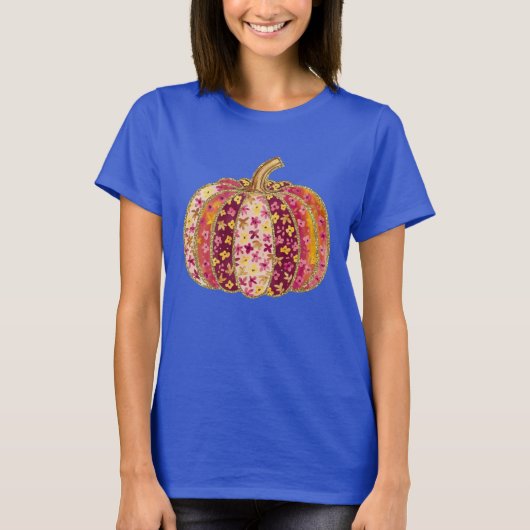 Pumpkin Spice & Everything Nice: Waterverf Herfst T-shirt (Voorkant)