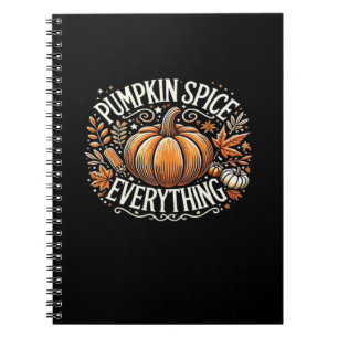 Pumpkin Spice Everything Slogan Quote Notitieboek