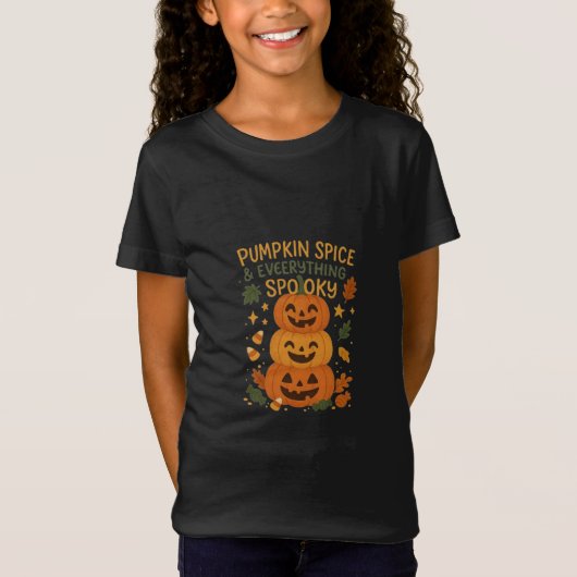 Pumpkin Spice & Everything Spooky T-shirt (Voorkant)