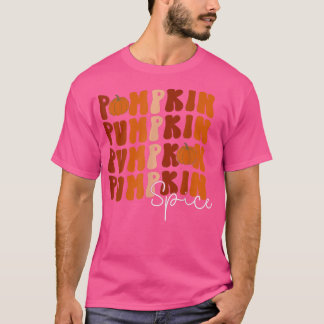 Pumpkin Spice Farmer  Retro Style Herfst Autu T-shirt