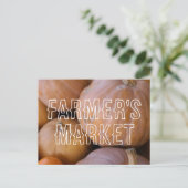 Pumpkin Spice Farmer's Market Herfst Herfst Briefkaart (Staand voorkant)