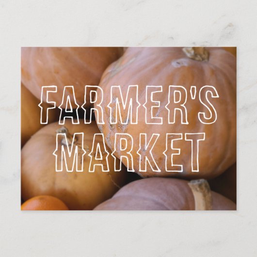 Pumpkin Spice Farmer's Market Herfst Herfst Briefkaart (Voorkant)