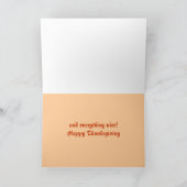 Pumpkin Spice Feestdagen Kaart (Binnen)