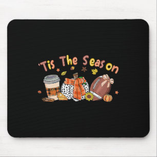 Pumpkin Spice Football Dit is de seizoensgebonden  Muismat