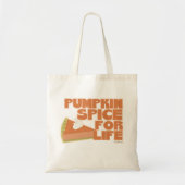Pumpkin Spice for Life Autumn Pie Design Tote Bag (Voorkant)