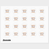 Pumpkin Spice Free Zone Ronde Sticker (Vel)