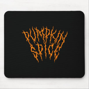 Pumpkin Spice Fun Heavy Black Metal Music Hallowee Muismat