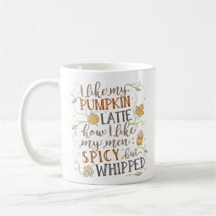 Pumpkin Spice Funny Latte Joke voor vrouwen najaar Koffiemok