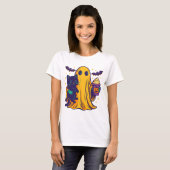 Pumpkin Spice Ghost PNG|fall catful|fall cat png|g T-shirt (Voorkant volledig)