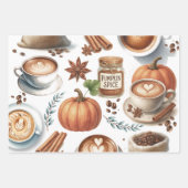 Pumpkin Spice Gift Wrap Inpakpapier Vel (Voorkant)