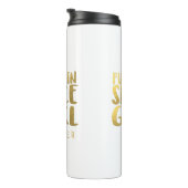 Pumpkin Spice Girl Custom Name Thermal Tumbler Thermosbeker (Geroteerd rechts)