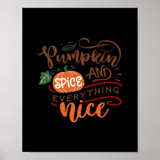 Pumpkin Spice Girl Poster (Voorkant)