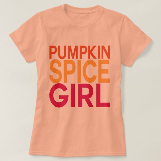 Pumpkin Spice Girl T-shirt (Design voorkant)