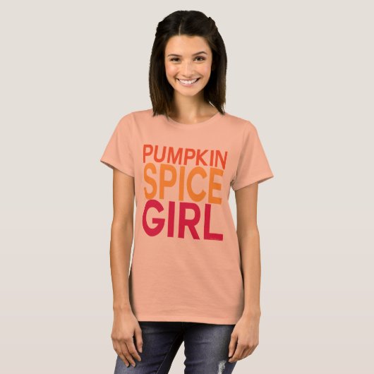 Pumpkin Spice Girl T-shirt (Voorkant volledig)