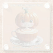 Pumpkin Spice Glazen Onderzetter (Achterkant)