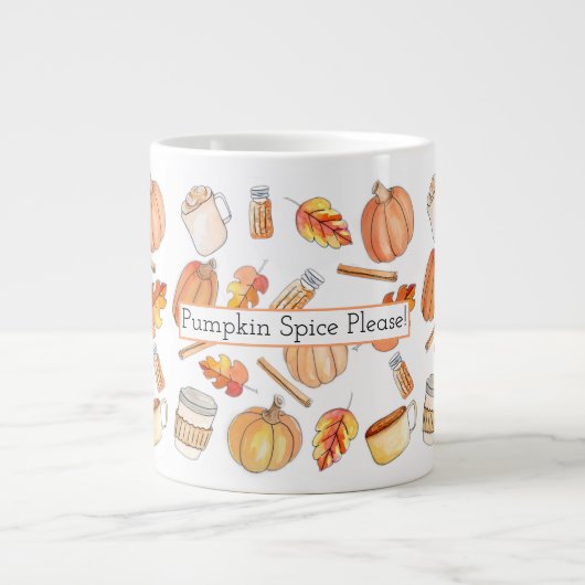 Pumpkin Spice Grote Koffiekop (Voorkant)