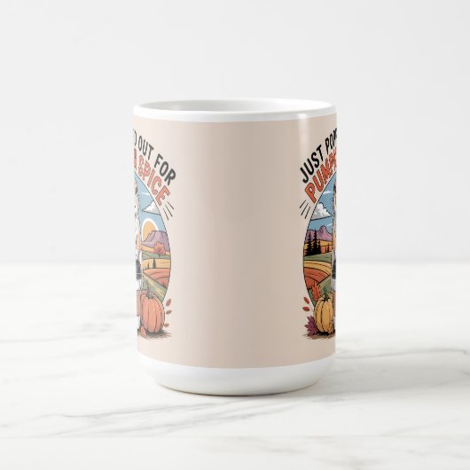 Pumpkin Spice Halloween Autumn Prairie Dog Koffiemok (Center)