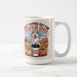 Pumpkin Spice Halloween Autumn Prairie Dog Koffiemok