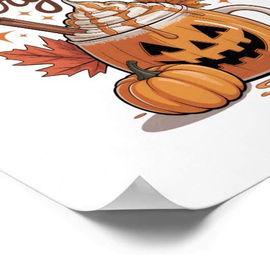 Pumpkin Spice Halloween Poster (Hoek)