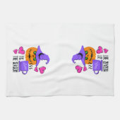 Pumpkin Spice Halloween Season Kitchen Towel Theedoek (Horizontaal)