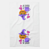 Pumpkin Spice Halloween Season Kitchen Towel Theedoek (Verticaal)