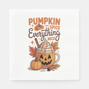 Pumpkin Spice Halloween Servet