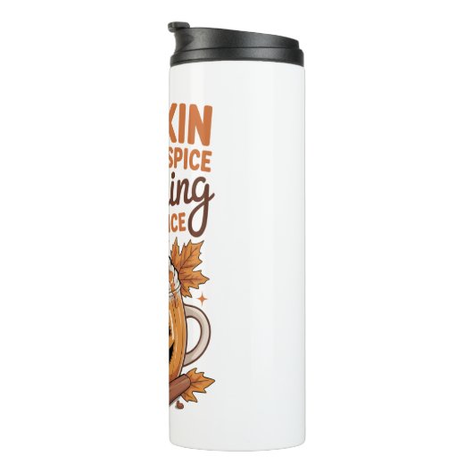 Pumpkin Spice Halloween Thermosbeker (Geroteerd rechts)