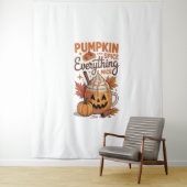 Pumpkin Spice Halloween Wandkleed (In situ)