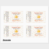 Pumpkin Spice Handmade Homemade Soap | Cadeauetike Rechthoekige Sticker (Vel)