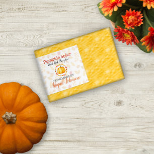 Pumpkin Spice Handmade Homemade Soap   Cadeauetike Rechthoekige Sticker