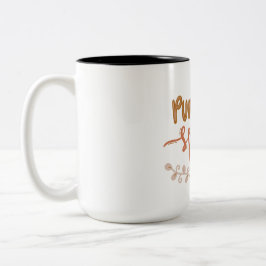 Pumpkin spice happy Halloween Two-Tone Mug, 15 oz Tweekleurige Koffiemok