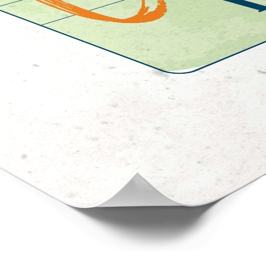 Pumpkin Spice Herfst Autumn Guest Check Coffee Lat Poster (Hoek)