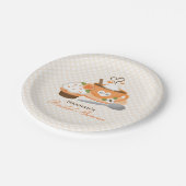 Pumpkin Spice Herfst Gewaardeerd Vrijgezellenfeest Papieren Bordje (Gekanteld)