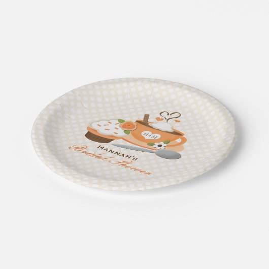 Pumpkin Spice Herfst Gewaardeerd Vrijgezellenfeest Papieren Bordje (Gekanteld)