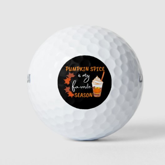 Pumpkin Spice Herfst Season Autumn Golfballen (Voorkant)
