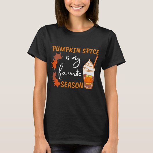 Pumpkin Spice Herfst Season Autumn T-shirt (Voorkant)